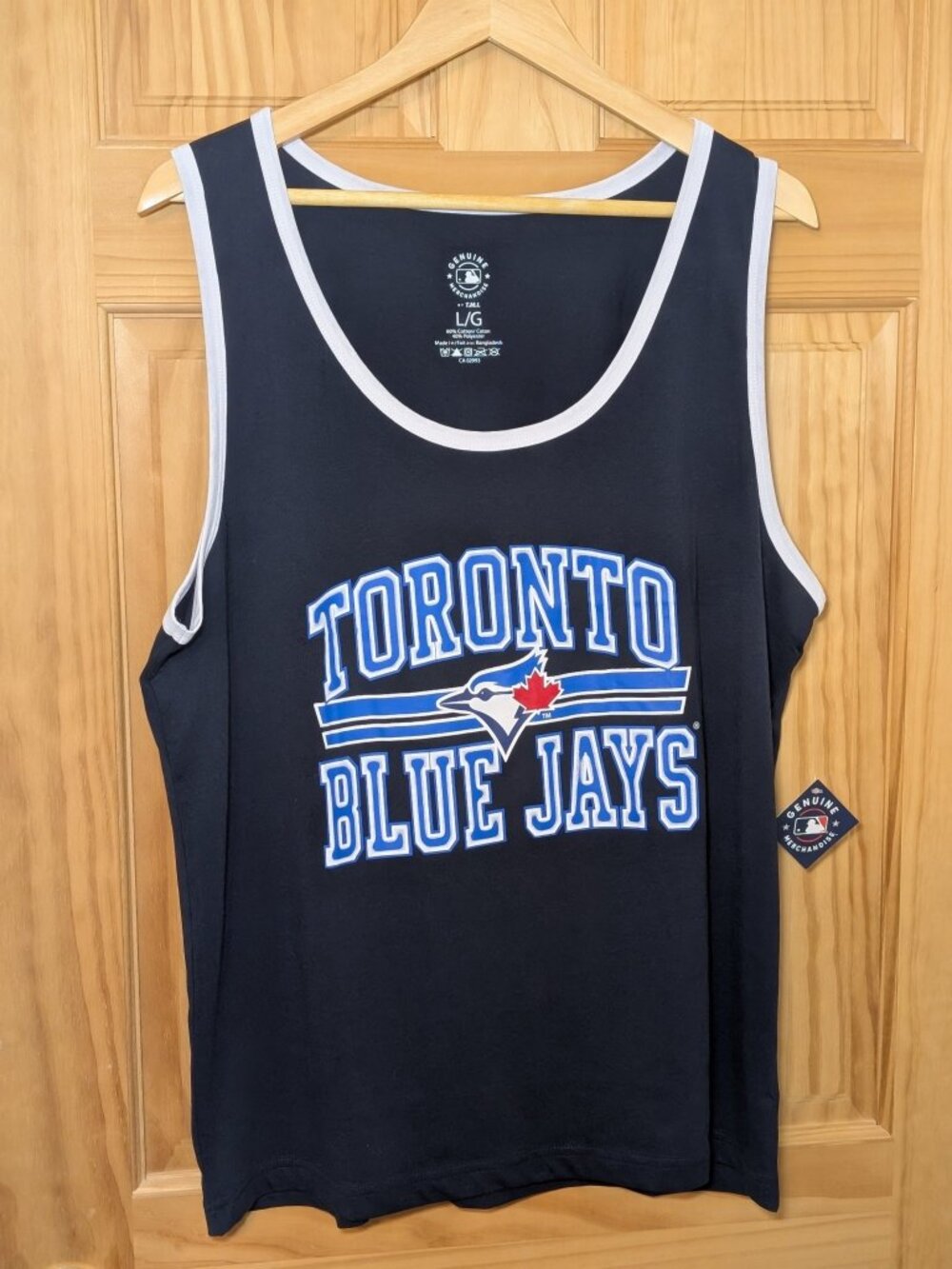 Toronto Blue Jays Tank Top Mens L Navy Official MLB Licensed NWT